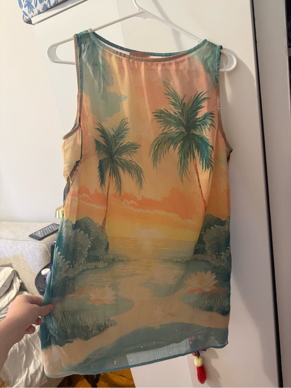 Show Me Your MuMu Tropical Palm Print Mini Dress